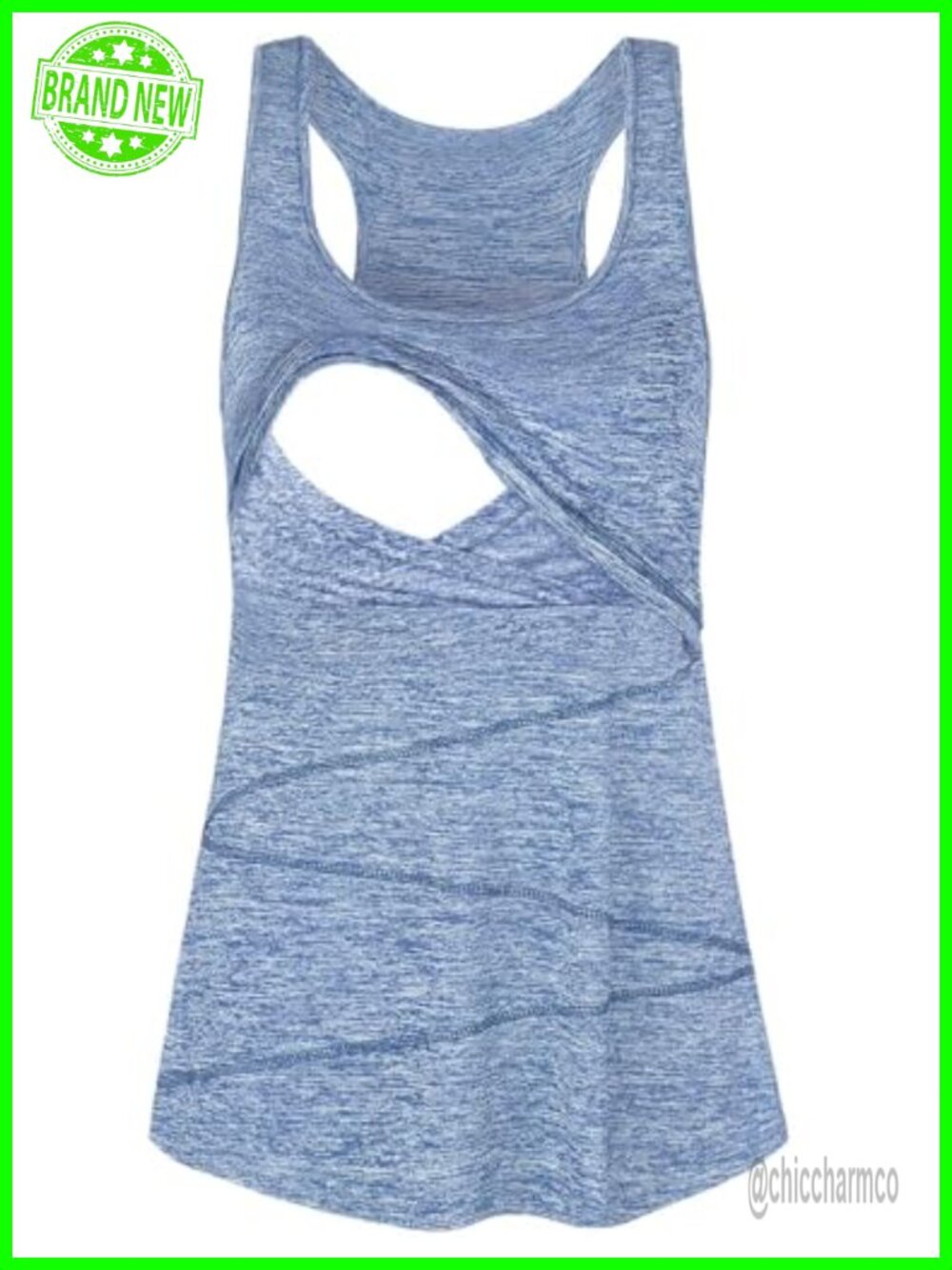 Maternity Summer Sleeveless Nursing Tank Top Breastfeeding Shirt